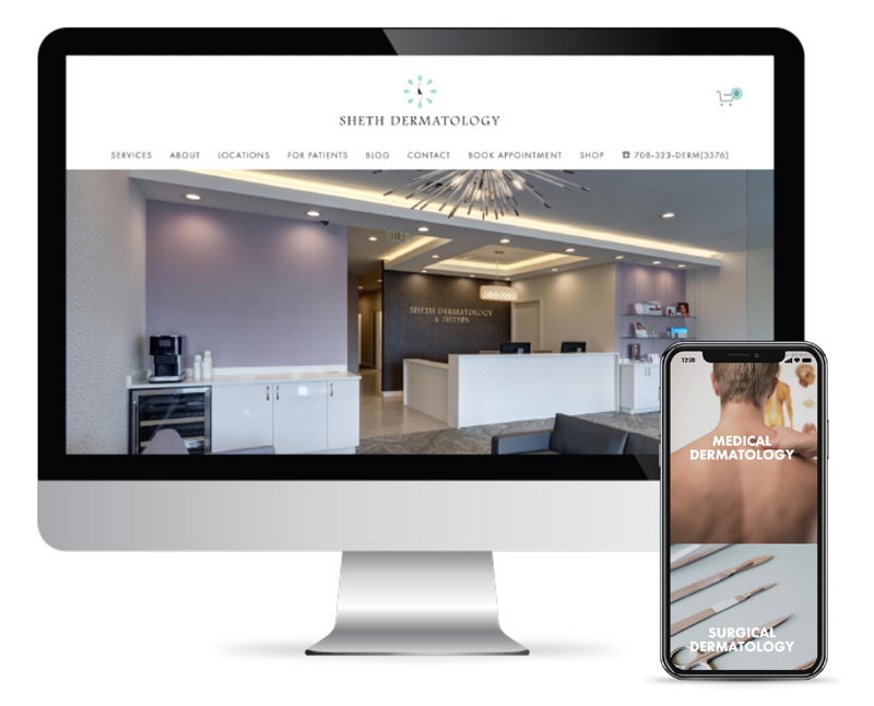 sheth-dermatology website